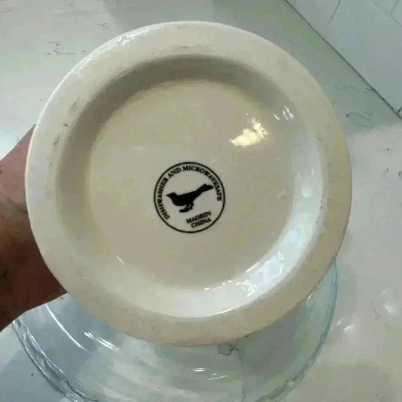 Anthropologie Letter O Initial Coffee Mug White Black Retro Shaving Cup Monogram - Picture 9 of 10